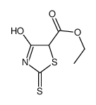 ETHYL 4-OXO-2-THIOXOTHIAZOLIDINE-5-CARBOXYLATE Structure