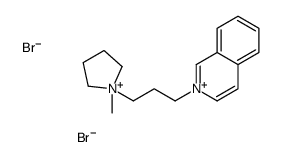 2-[3-(1-methylpyrrolidin-1-ium-1-yl)propyl]isoquinolin-2-ium,dibromide Structure