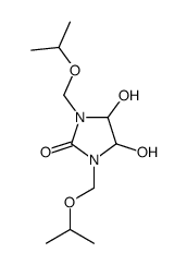4,5-dihydroxy-1,3-bis[(1-methylethoxy)methyl]imidazolidin-2-one结构式