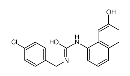 1-[(4-chlorophenyl)methyl]-3-(7-hydroxynaphthalen-1-yl)urea结构式