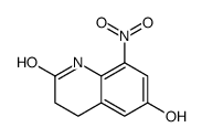 6-hydroxy-8-nitro-3,4-dihydro-1H-quinolin-2-one结构式