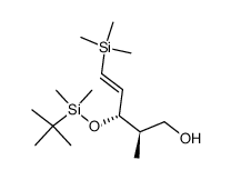 3-(tert-butyl-dimethylsilanyloxy)-2-methyl-5-trimethylsilanyl-pent-4-en-1-ol结构式