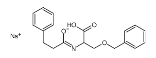 sodium,3-phenylmethoxy-2-(3-phenylpropanoylamino)propanoate Structure