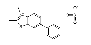 2,3-dimethyl-6-phenyl-1,3-benzothiazol-3-ium,methanesulfonate Structure