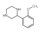 2-(2-甲氧基苯基)哌嗪结构式