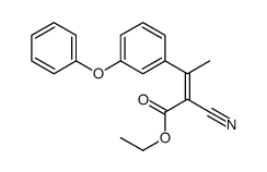 ethyl 2-cyano-3-(3-phenoxyphenyl)but-2-enoate Structure