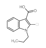 2-chloro-1-propyl-indole-3-carboxylic acid structure