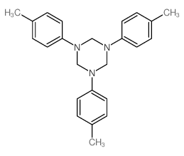 1,3,5-Triazine,hexahydro-1,3,5-tris(4-methylphenyl)- Structure