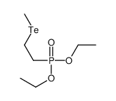 1-diethoxyphosphoryl-2-methyltellanylethane Structure