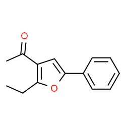 Ethanone,1-(2-ethyl-5-phenyl-3-furanyl)-(9CI) structure