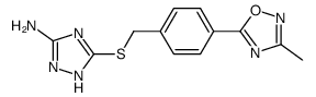 5-{[4-(3-methyl-1,2,4-oxadiazole-5-yl)benzyl]thio}-1H-1,2,4-triazole-3-amine Structure