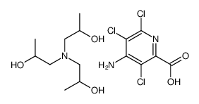 picloram-tris(2-hydroxypropyl)ammonium结构式