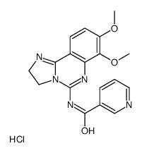 N-(7,8-Dimethoxy-2,3-dihydroimidazo[1,2-c]quinazolin-5-yl)nicotin amide hydrochloride (1:1) Structure