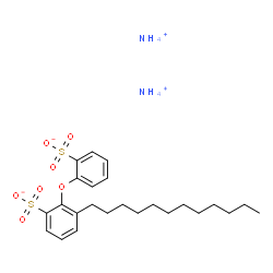 diammonium dodecyl(sulphonatophenoxy)benzenesulphonate结构式