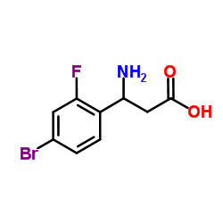 3-Amino-3-(4-bromo-2-fluorophenyl)propanoic acid结构式