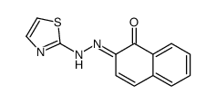 2-(1,3-thiazol-2-ylhydrazinylidene)naphthalen-1-one结构式