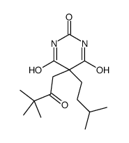 5-(3,3-dimethyl-2-oxobutyl)-5-(3-methylbutyl)-1,3-diazinane-2,4,6-trione结构式