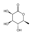 (3R,4R,5R,6S)-3,4,5-trihydroxy-6-methyl-3H-4,5,6-trihydropyran-2-one Structure