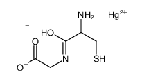 2-[(2-amino-3-sulfidopropanoyl)amino]acetate,carbanide,hydron,mercury(2+) Structure