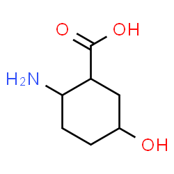Cyclohexanecarboxylic acid, 2-amino-5-hydroxy- (9CI)结构式