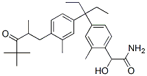 Benzeneacetamide,4-[1-ethyl-1-[3-methyl-4-(2,4,4-trimethyl-3-oxopentyl)phenyl]propyl]--alpha--hydroxy-2-methyl-结构式