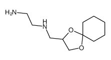 N'-(1,4-dioxaspiro[4.5]decan-3-ylmethyl)ethane-1,2-diamine结构式