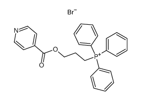 bromure de pyridine-4 carbonyloxy-3 propyltriphenylphosphonium结构式