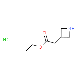 3-AZETIDINEACETIC ACID ETHYL ESTER HYDROCHLORIDE Structure