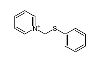 1-(phenylsulfanylmethyl)pyridin-1-ium结构式