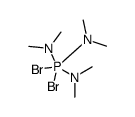 N-[dibromo-bis(dimethylamino)-λ5-phosphanyl]-N-methylmethanamine Structure