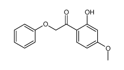 α-phenoxy-2-hydroxy-4-methoxyactophenone结构式