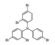 2,4-dibromo-N-(4-bromophenyl)-N-(2,4-dibromophenyl)aniline Structure