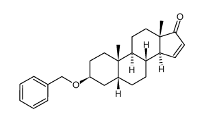3β-benzyloxy-5β-androst-15-en-17-one结构式