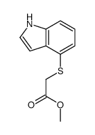 methyl 2-(1H-indol-4-ylsulfanyl)acetate结构式
