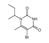 5-Bromo-1-sec-butyl-6-methyluracil结构式