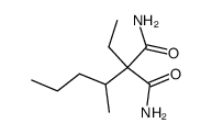 2-ethyl-2-(1-methylbutyl)propanediamide结构式