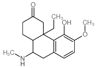 3(2H)-Phenanthrenone,4a-ethyl-1,4,4a,9,10,10a-hexahydro-5-hydroxy-6-methoxy-10-(methylamino)-结构式