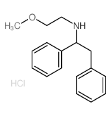 N-(2-methoxyethyl)-1,2-diphenyl-ethanamine结构式