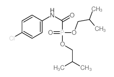 Phosphonic acid,[(p-chlorophenyl)carbamoyl]-, diisobutyl ester (8CI)结构式