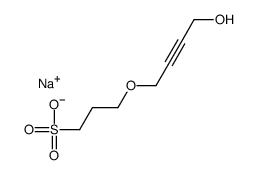 sodium 3-[(4-hydroxy-2-butynyl)oxy]propanesulphonate结构式