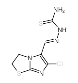 Hydrazinecarbothioamide,2-[(6-chloro-2,3-dihydroimidazo[2,1-b]thiazol-5-yl)methylene]-结构式