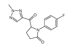 1-(4-fluorophenyl)-5-(2-methyl-2H-1,2,3-triazol-4-ylcarbonyl)pyrrolidin-2-one Structure