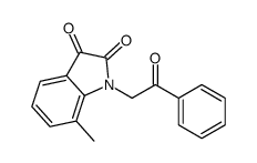 7-methyl-1-phenacylindole-2,3-dione Structure