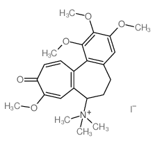 trimethyl-(1,2,3,9-tetramethoxy-10-oxo-6,7-dihydro-5H-benzo[a]heptalen-7-yl)azanium,iodide结构式