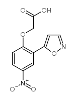 2-(2-(isoxazol-5-yl)-4-nitrophenoxy)acetic acid Structure