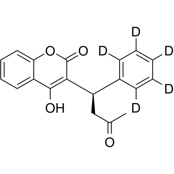 R-(+)-Warfarin-d5结构式