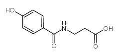 3-[(4-hydroxybenzoyl)amino]propanoic acid structure