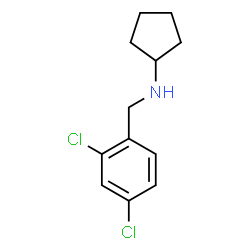 N-[(2,4-dichlorophenyl)methyl]cyclopentanamine结构式