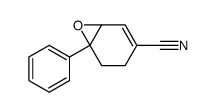 1-Phenyl-7-oxabicyclo[4.1.0]hept-4-en-4-carbonitril Structure