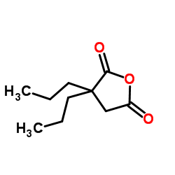 3,3-Dipropyldihydro-2,5-furandione结构式